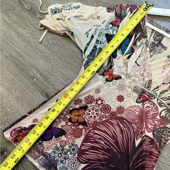 Body Central The mocha butterfly top Y2K Whimsygoth Babydoll Fairy Forest Small - Picture 6 of 7